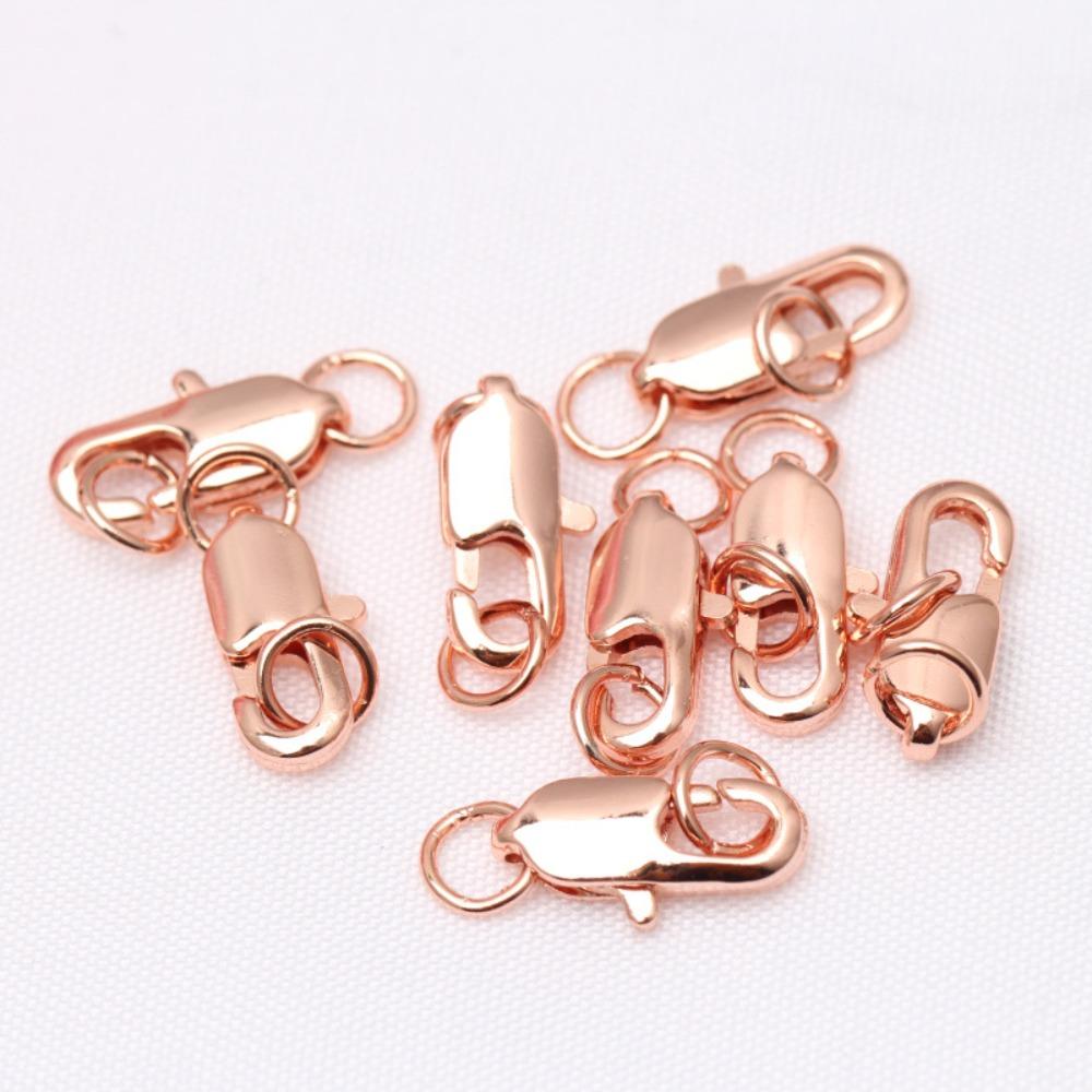 1 шт. 14K/18K позолоченная латунная пружинная застежка-лобстер, открытые соединительные кольца, для изготовления браслетов и ювелирных изделий