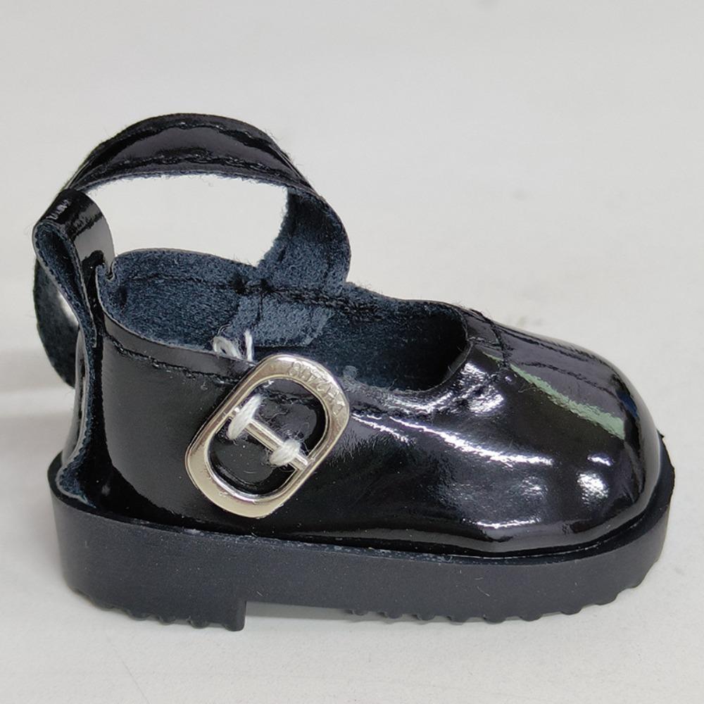 Flat Bottomed Toy Shoes Leather Leather Shoes Mini Doll Shoes 1/6 Point Doll