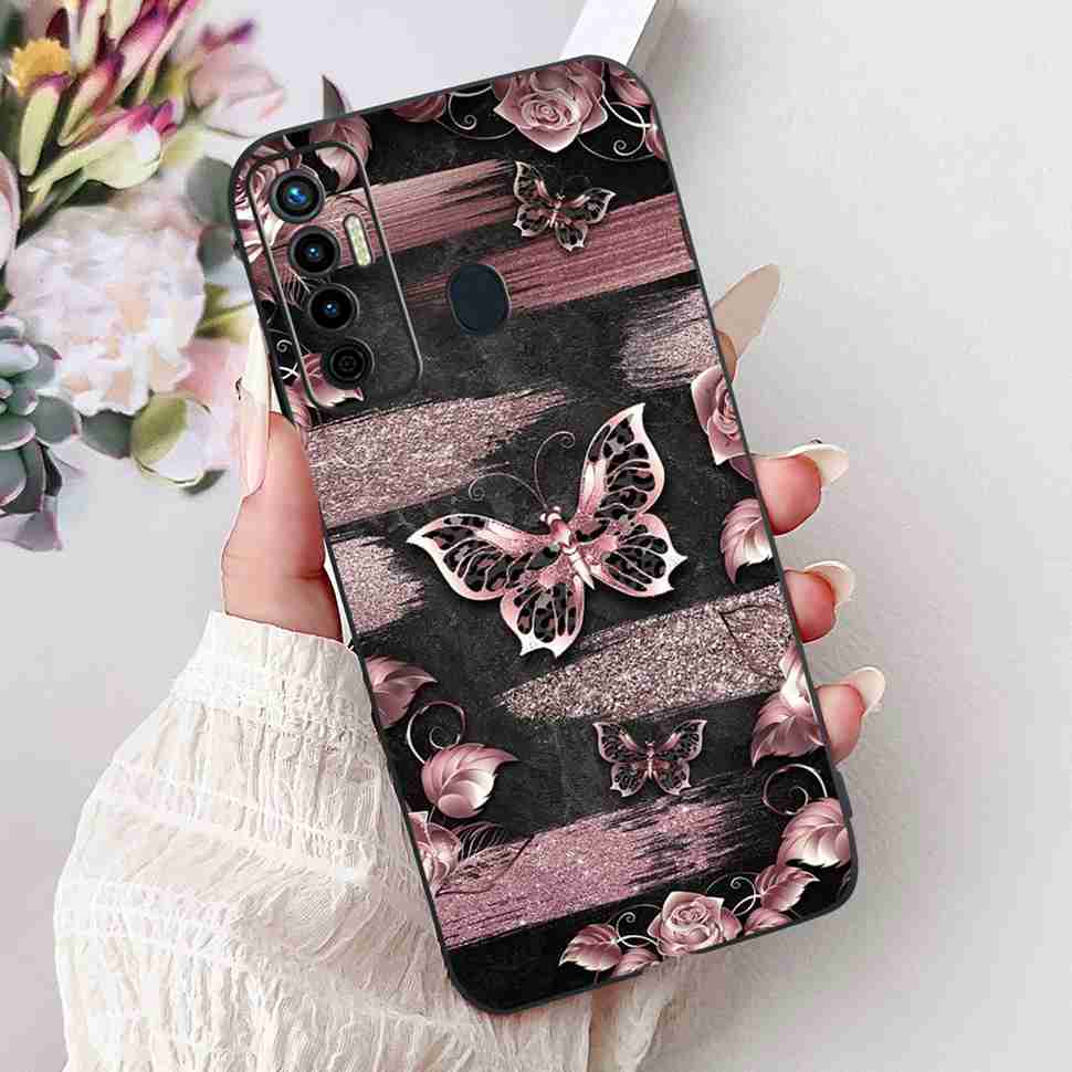 Cute Cat Cover For Tecno Camon 17 Case CG6 CG6j Silicone Soft Protection Shell For Tecno Camon 17 Camon17 Back Cover Casing 6.6"