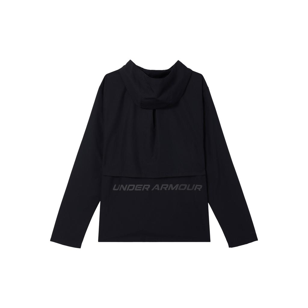 Under Armour Мужская спортивная куртка для бега с капюшоном и логотипом Storm, черная 1376795-001