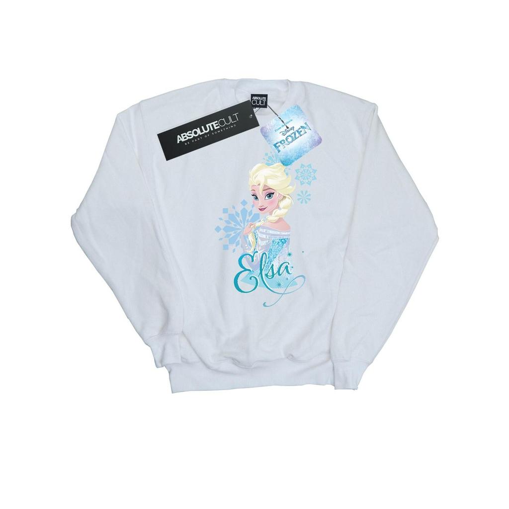 Disney Girls Frozen Elsa Snowflakes Sweatshirt
