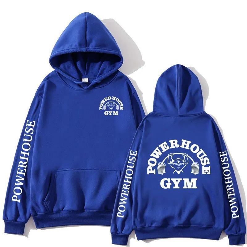 Powerhouse Gym Logo Hoodie Ashion Sweatshirt Hip Hop Casual Fashion Unisex Autumn Winter Fleece Streetwear Tops