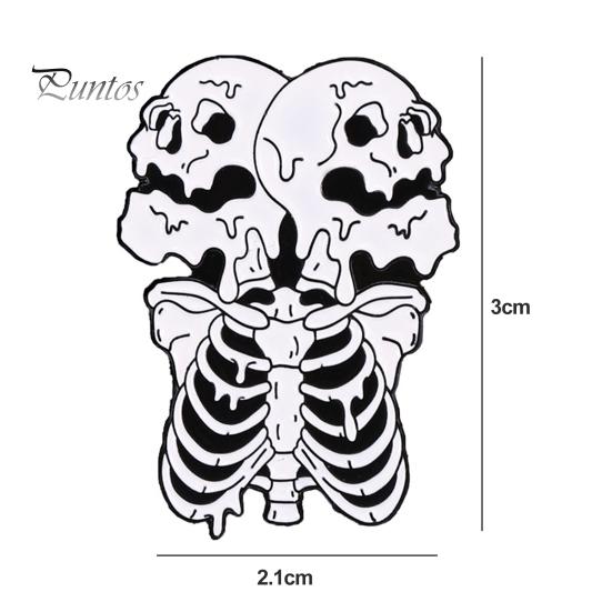 Брошь с черепом в стиле хип-хоп, панк, страшный, забавный, индивидуальный подарок, крутая женская и мужская одежда, сумка, булавка с лацканами, модные украшения