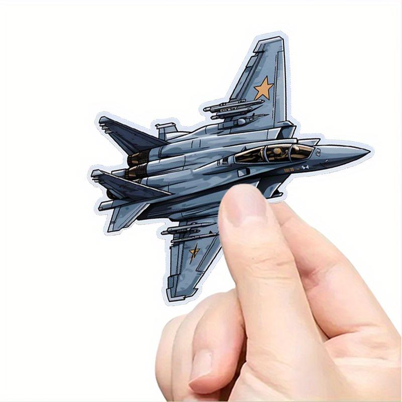 Реалистичные наклейки на модель истребителя, прочные для ноутбука, автомобиля, багажа, скейтборда и многого другого - идеально подходят для подростков, взрослых, креативного декора и подарков