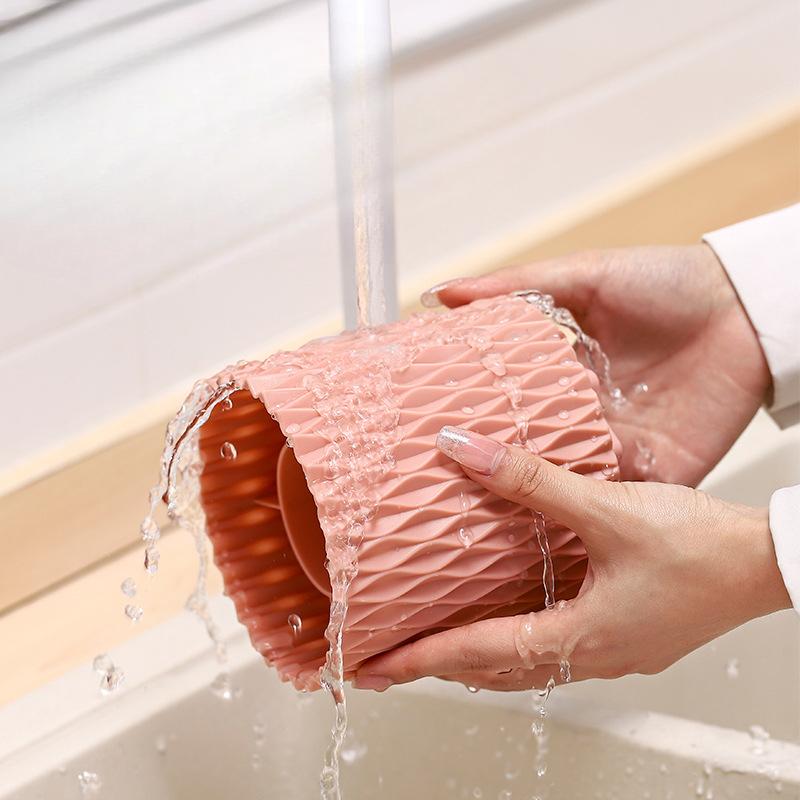 Вращающийся на 360 градусов стакан для кистей для макияжа, коробка для хранения кистей, держатель для помад, карандашей для бровей, кистей для теней, пылезащитный держатель для ручек