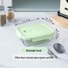 Набор rectangular glass microwaveable lunch box