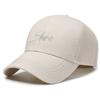 Versatile Adjustable Cotton Baseball Cap For Summer With Chic Letter Design