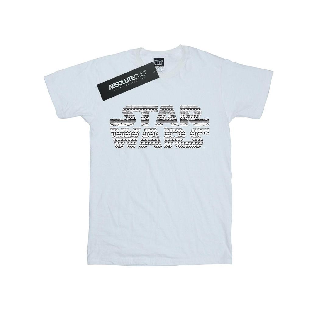 Star Wars Mens Aztec Logo Mono T-Shirt