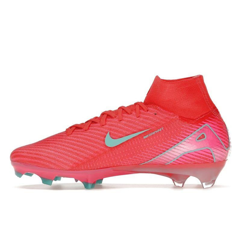 Nike Кроссовки Zoom Mercurial Superfly 10 Elite FG Mad Energy Pack унисекс красные Ember-Glow Aurora-зеленые FQ1454-800