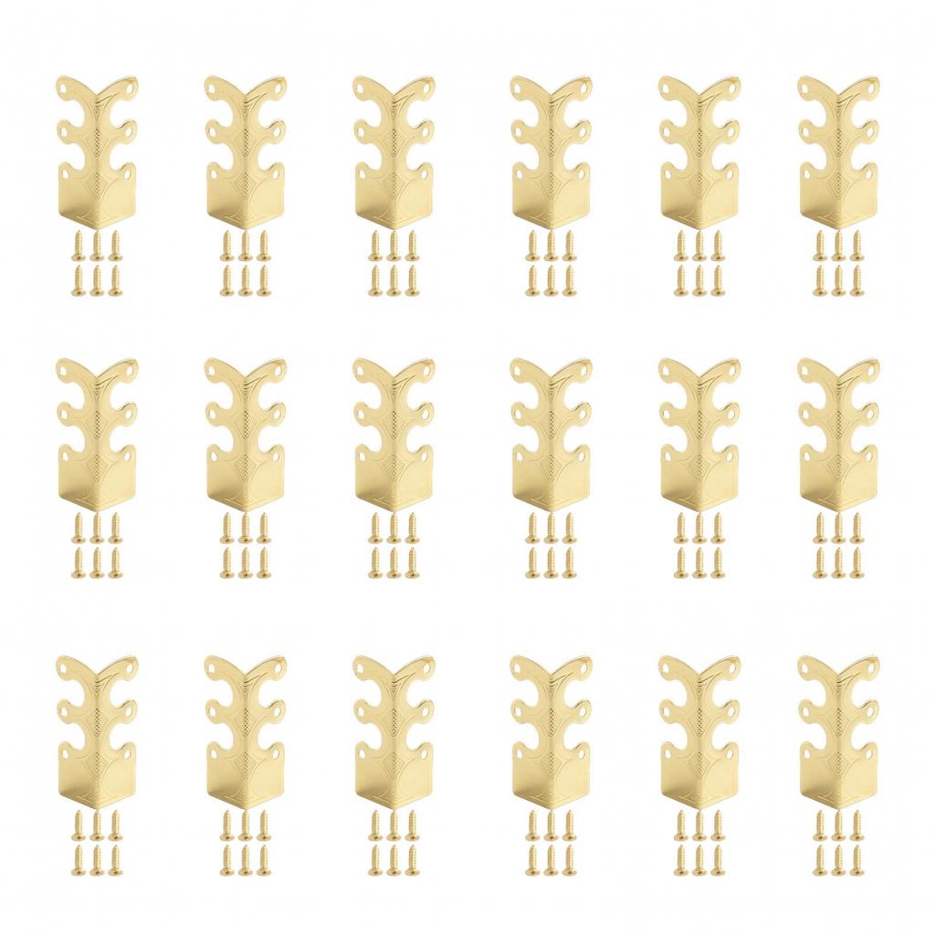 Для стильной защиты плинтуса с винтажными металлическими угловыми накладками 6 шт.