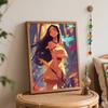 Disney Pocahontas digital oil painting diy handpainted coloring painting home decoration wall art kit for bedroom living room room decor