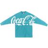 X Coca-Cola Loose Fit Pullover Long Sleeve T-Shirt Unisex Tops Blue KH3541-106