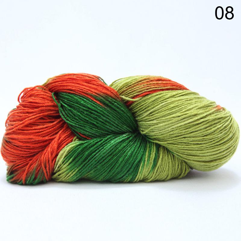 1Roll DIY Yarn Multicolor Knitting Wool Hand Crocheted Cotton Wool Yarn Baby Scarf Soft Warm