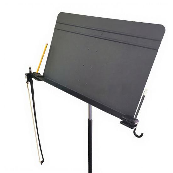 Держатель для смычка для пюпитра Складной зажим Крючок для смычка Органайзер с подставкой для карандашей для скрипки альта виолончели баса Оркестровый аксессуар