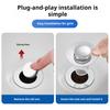 Стопор для умывальника Push-Type Design Bouncing Core Technology Stopper для предотвращения повреждения водой Home Cream Cover