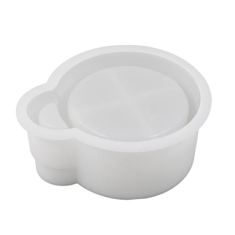 Круглый подсвечник, смоляные формы, лоток, силиконовые формы для литья из эпоксидной смолы, формы для подсвечников, ювелирных изделий