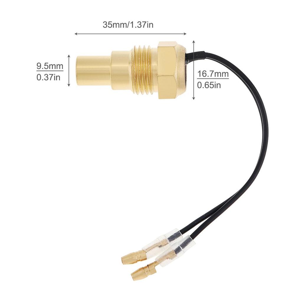 12 В/24 В 10/12/14/16/17/21 мм датчик температуры воды универсальный датчик температуры автомобиля 50 К штепсельная вилка для автомобиля