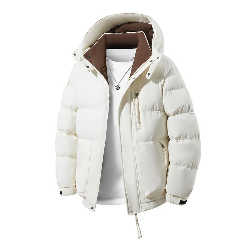 Mens Oversized Thick Warm Hooded Cotton Puffer Jacket Winter Casual Coat Plus Size 8XL