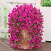 UV Resistant Artificial Morning Glory Hanging Flowers for Wedding, Outdoor Garden Wall, Indoor Home Decor, Fake Vine Garland