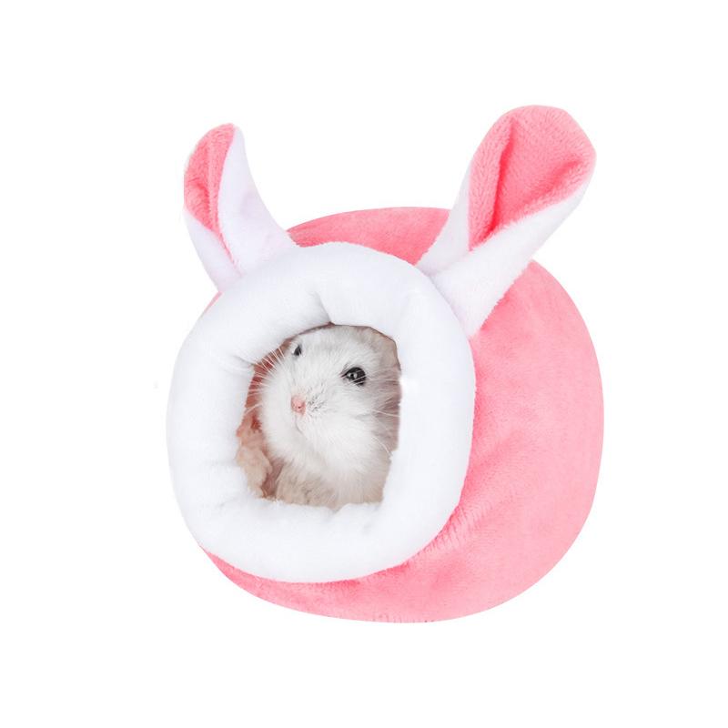 Клетка для хомяка Мягкая теплая кровать Гамак для домашних животных Крыса Свинья Белка Зимний домик Бархатное гнездо Теплая кровать для сна Мелкие товары для домашних животных