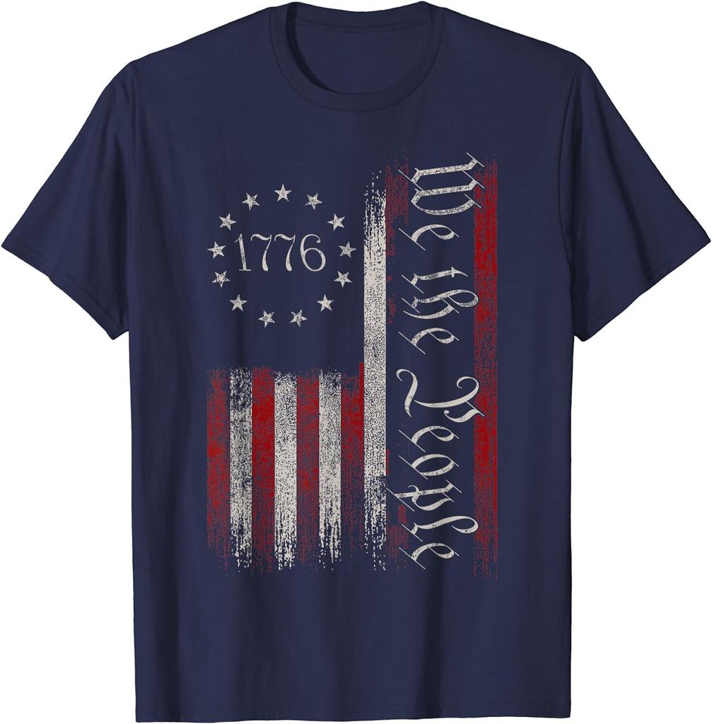 American Flag Patriotic 1776 We The People USA Gift Unisex T-Shirt
