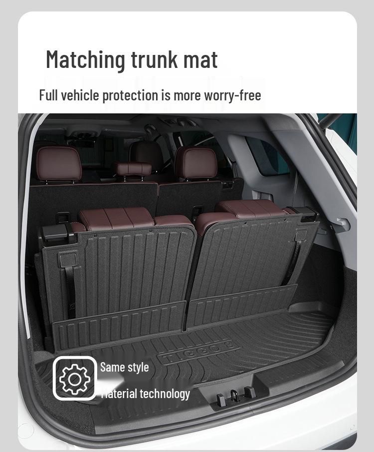 Полиуретановые коврики на весь салон для Chery Tiggo 8, 6 и 7-местный (Модели Pro Plus 2018-2025)