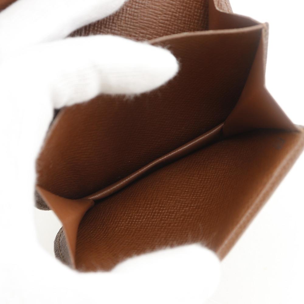 Louis Vuitton Кошелек для монет Porto Moneguse M61970 Коричневая парусина Монограмма унисекс Б/у