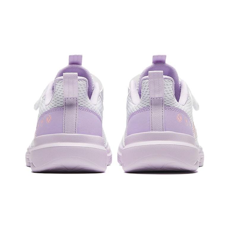 Anta Fashionable Versatile Cute Non-Slip Shock Absorbing Breathable Low-Top Running Shoes Kids Sneakers White Purple A22435567-6