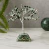 Moss Agate Crystal Tree Orgonite Base - 80 Gemstones