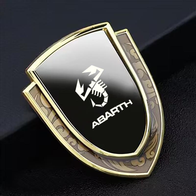 car stickers 3D metal accsesories auto accessory for abarth 695 595 500 competizione