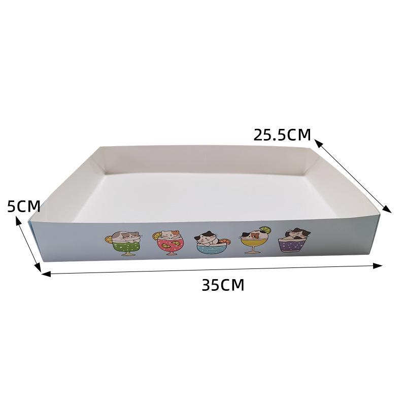 23-Pack Foldable Disposable Cat Litter Box for Travel - Extra Thick Paper Design