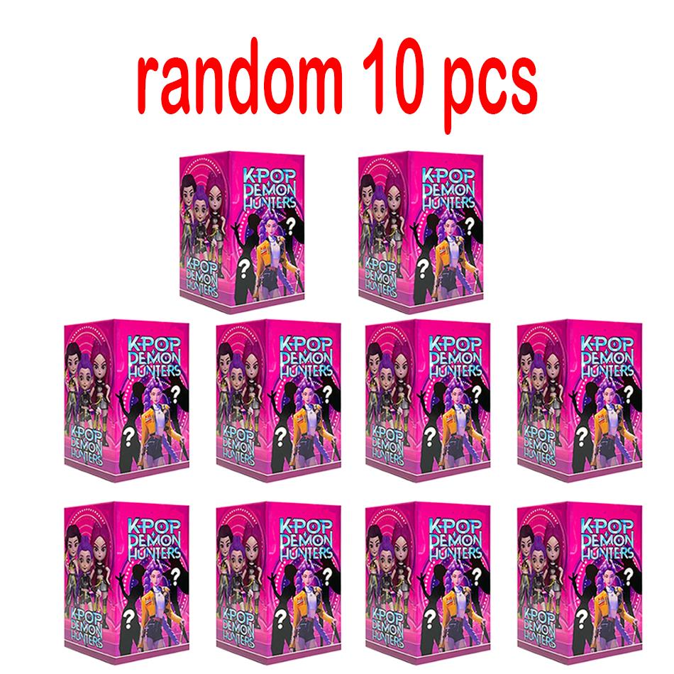 1-12 шт. K-pop Охотники на демонов Аниме Фигурка Руми Зои Мира Саджа Фигурки персонажей для косплея Виниловая фигурка Игрушка Подарки для фанатов