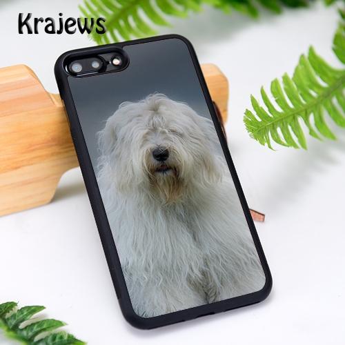 Krajews Староанглийская овчарка Пушистый щенок Чехол для телефона Для iPhone 17 Air 16 15 14 plus 11 12 13 Pro Max чехол