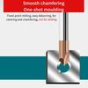 55 Degree Chamfer Milling Cutter Solid Carbide End Mill New Deburring Edges