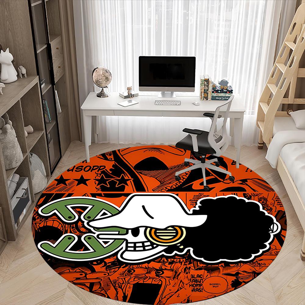 O-One Piece Skull Office Round Area Rug, Under Office Chairs Bedroom Living Room Home Decor a1022122