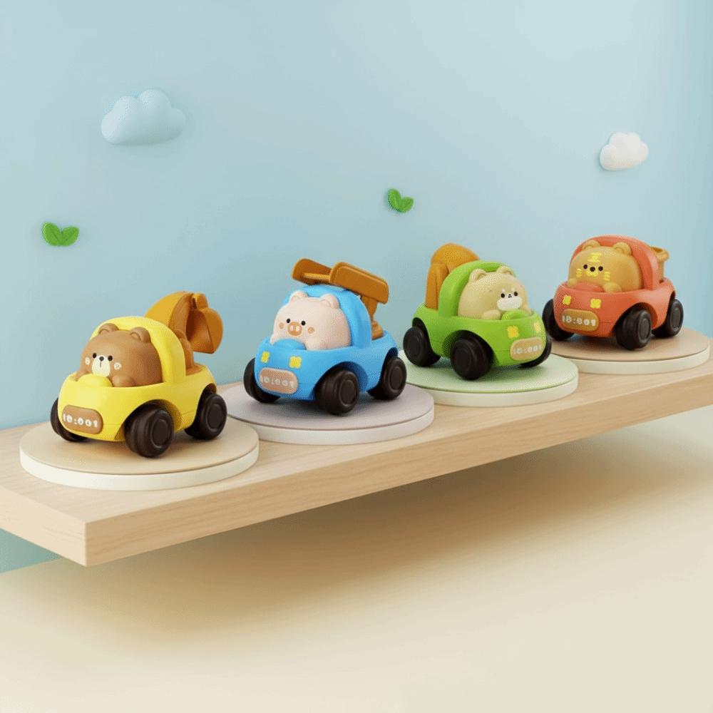 High Quality Engineering Car Toy Rounded Design Inertia Toy Car Inertial Drive Excavator Kids Gift