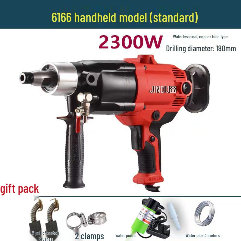 Dual-Use High-Power Handheld & Desktop Concrete Core Drill Machine with Water & Electricity Options