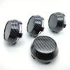 4pcs of Car Modified Hub Center Cover One Full Carbon Fiber 60MM Tire Decoration Cover Wheel Center Logo Cover Tire Logo Hub Cap Wheel Cap
