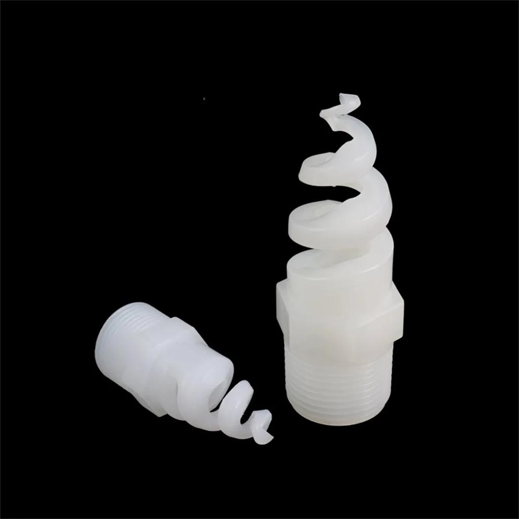 Spiral Cone Atomization Nozzle 1/4" 3/8" 1/2" 3/4" 1" Male Thread Plastic Sprayer Head Stainless Steel Irrigation Mist Sprinkler
