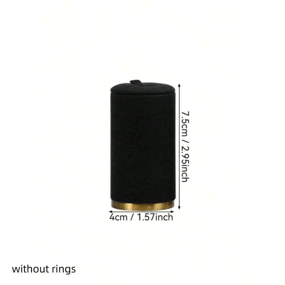 New ultra-fiber Ring Display Stand Jewelry Storage Metal Base Jewelry Tower High and Low Desktop Rings Display Rack