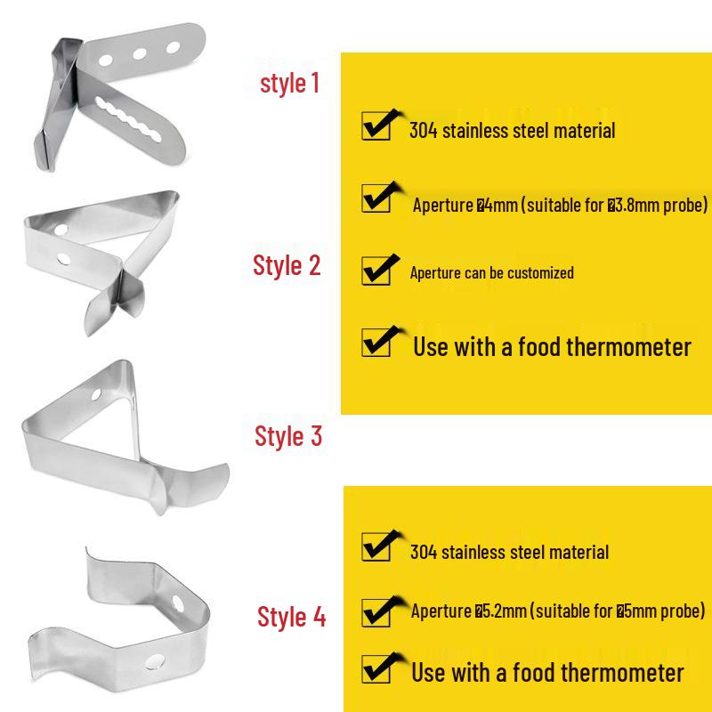 Stainless Steel Water Temperature Thermometer for Milk & Coffee - No Battery Required, ideal for Home Kitchen Use.