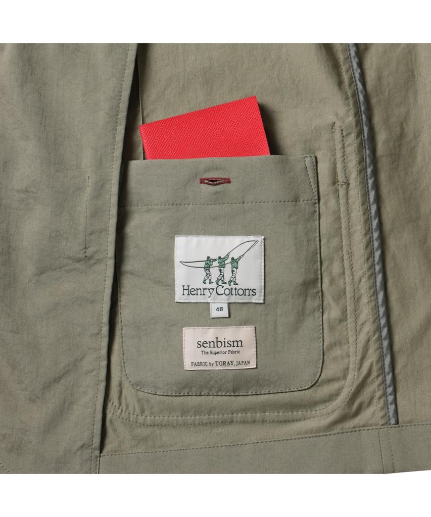 Henry Cottons [Imported Fabric] Solid Washed Jacket_Ahjam25341Bex