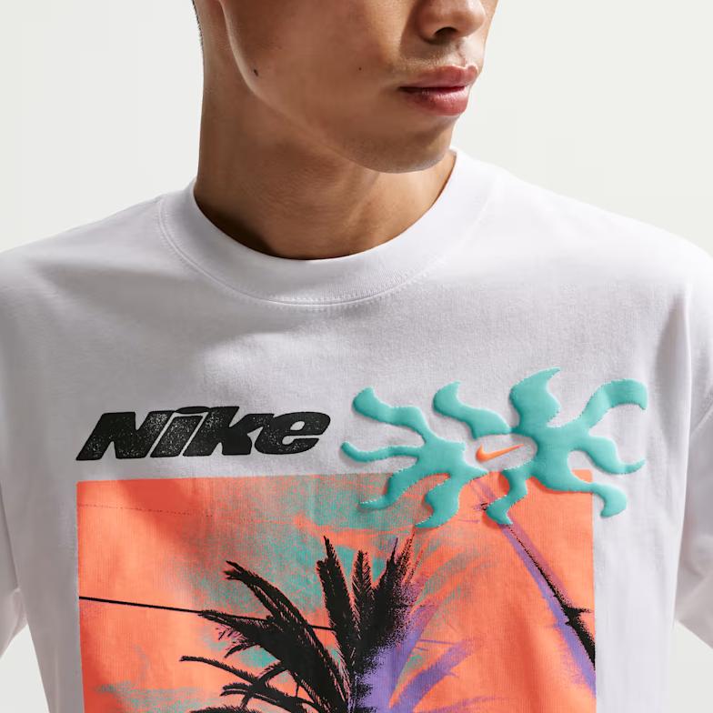 Nike Спортивная Повседневная Вязаная Футболка с Коротким Рукавом и Круглым Вырезом Мужская Топы IH1372-100