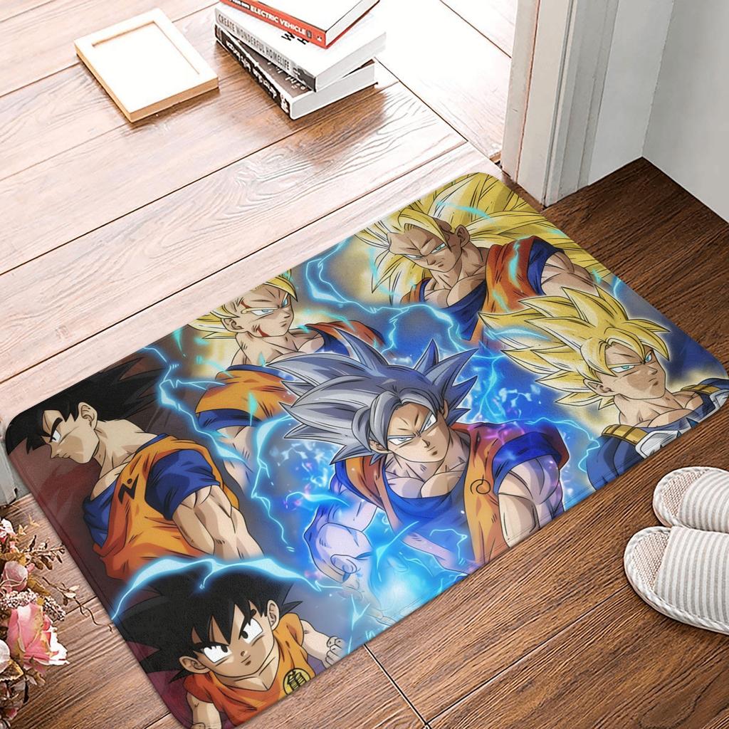 Goku Anime Dragon Ball Doormat Mat Anti-Slip Kitchen Bathroom Toilet Rug Carpet 40*60cm