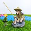 Рыбак Украшение для аквариума Мини-аквариум с рыбками, рокарий, домашний декор, украшения для кукольного домика «Старый рыбак» Прямая поставка