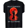 Cat Hello Darkness My Old Friend - Black Cat Hello Darkness T-Shirt