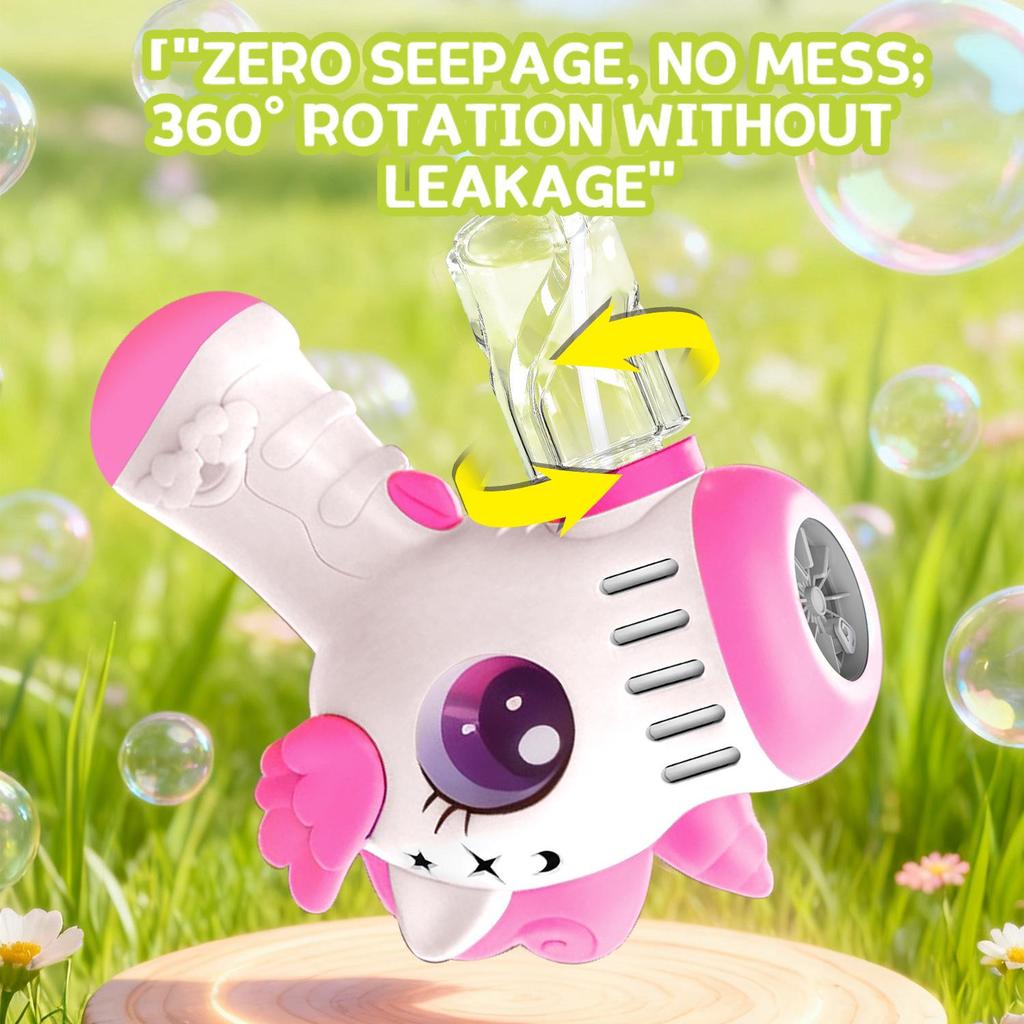 Cartoon Bubble Machine for Kids - Automatic Handheld Electric Toy for Outdoor Fun