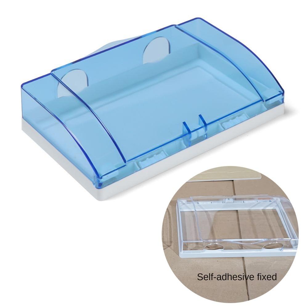 Прозрачная защитная коробка для выключателя Пластиковая брызгозащитная коробка для розетки Новый протектор для розетки Принадлежности для ванной комнаты