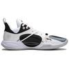 Li Ning Удобные и модные нескользящие износостойкие амортизирующие низкие мужские баскетбольные кроссовки Белые Черные ABPU053-1