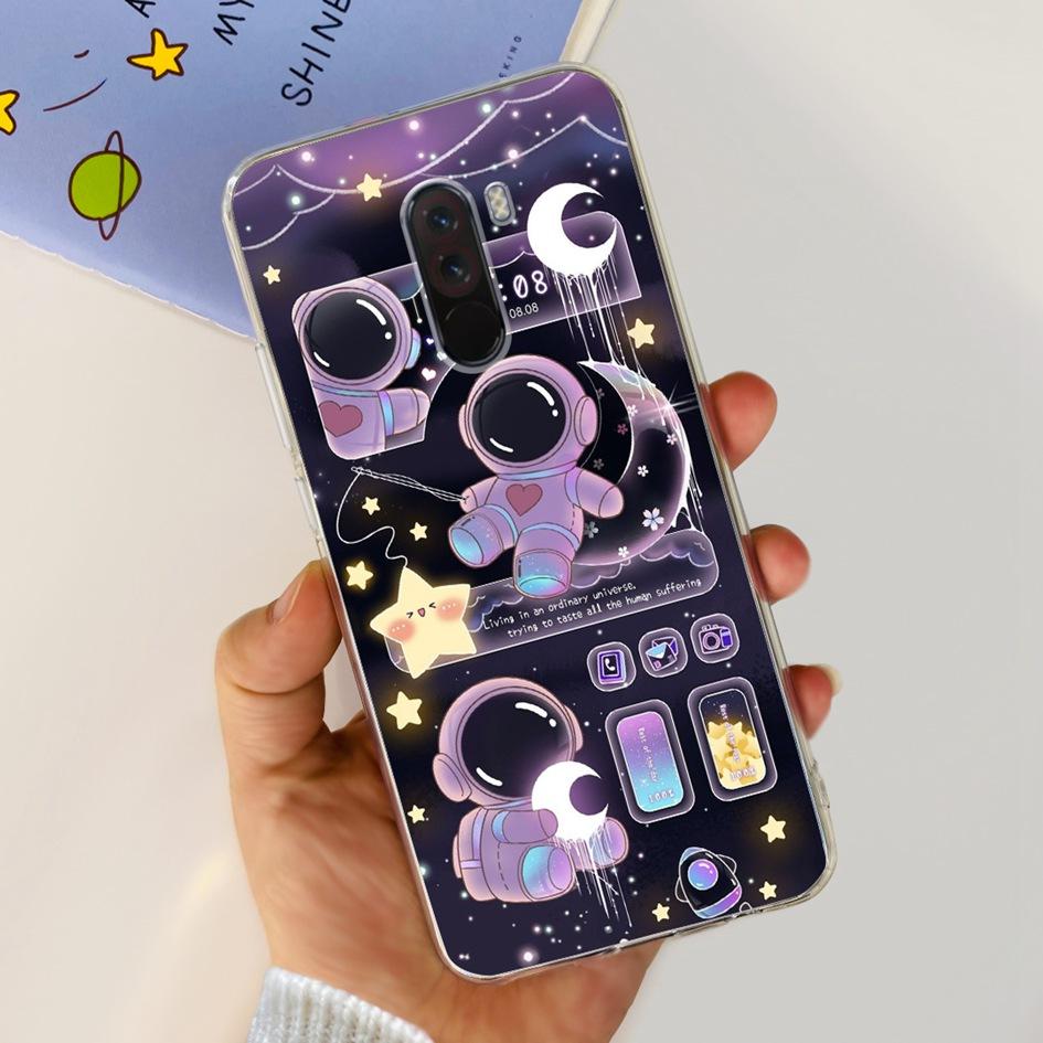 6,81" Чехол для Xiaomi Mi Pocophone F1 Силиконовая задняя крышка Модный ТПУ чехол для телефона Для Xiaomi Poco F1 Чехлы PocofoneF1 Мягкий бампер